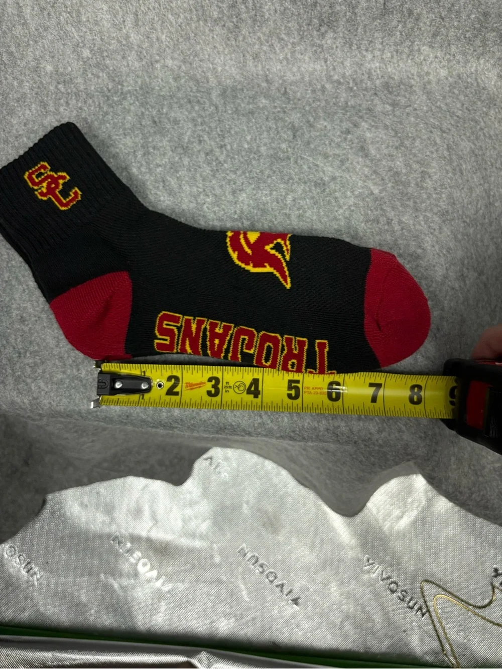 USC Trojans Black Red Gold Crew Socks Adult Unisex NCAA